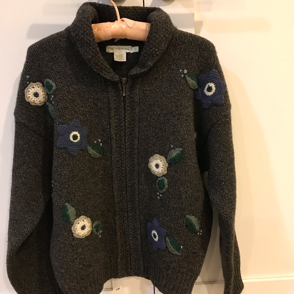 Banana Republic Zip front sweater